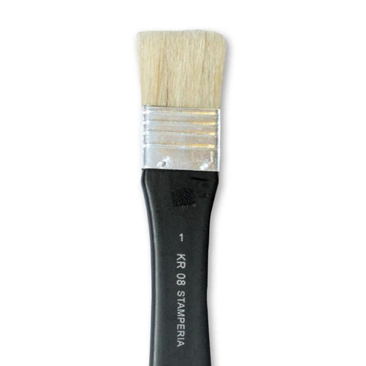 Stamperia - Flat point brush size 1 - Flat Natural Bristles - For Glues,Finishes