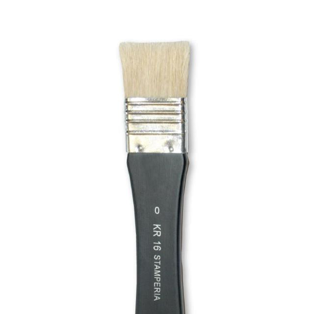 Stamperia - Flat point brush size 0 - Flat Natural Bristles - For Glues,Finishes