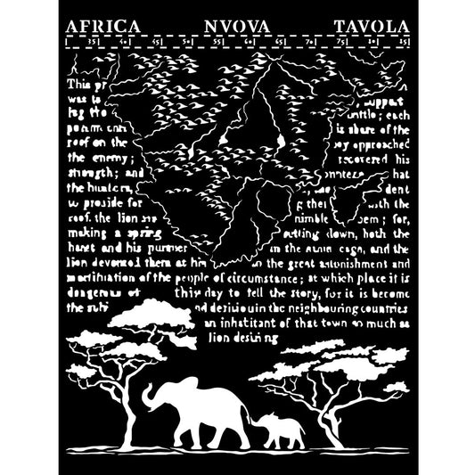 Stamperia - Mix Media Stencil - 20 X 25 Savana Africa