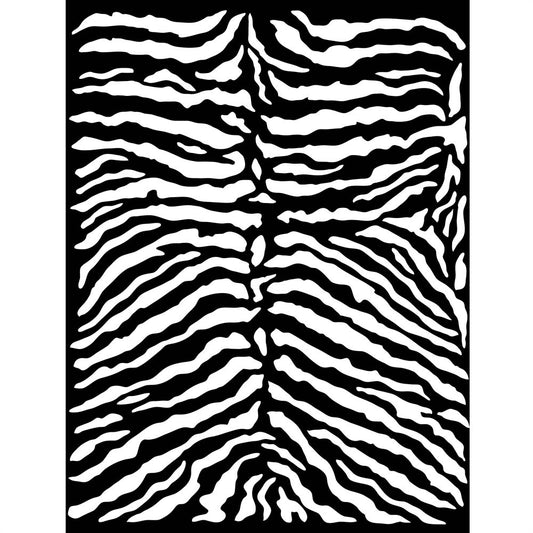 Stamperia - Mix Media Stencil - 20 X 25 Savana Zebra Pattern