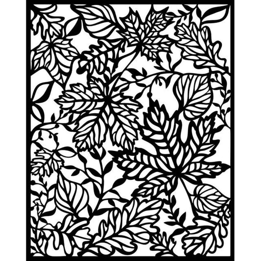 Stamperia - Mix Media Stencil - 20 X 25   Magic Forest Leaves