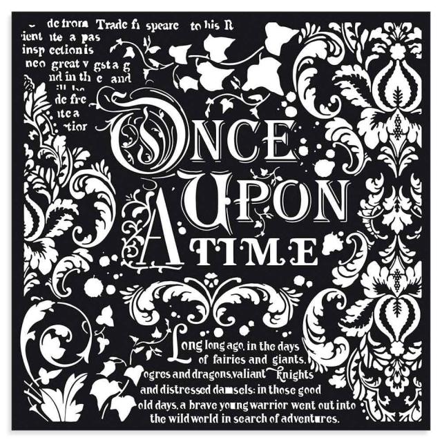 Stamperia - Mix Media Stencil - 30 X 30 Once Upon A Time