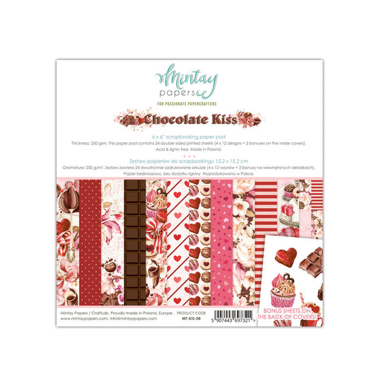 Mintay  - 6 X 6  Paper Pad - Chocolate Kiss
