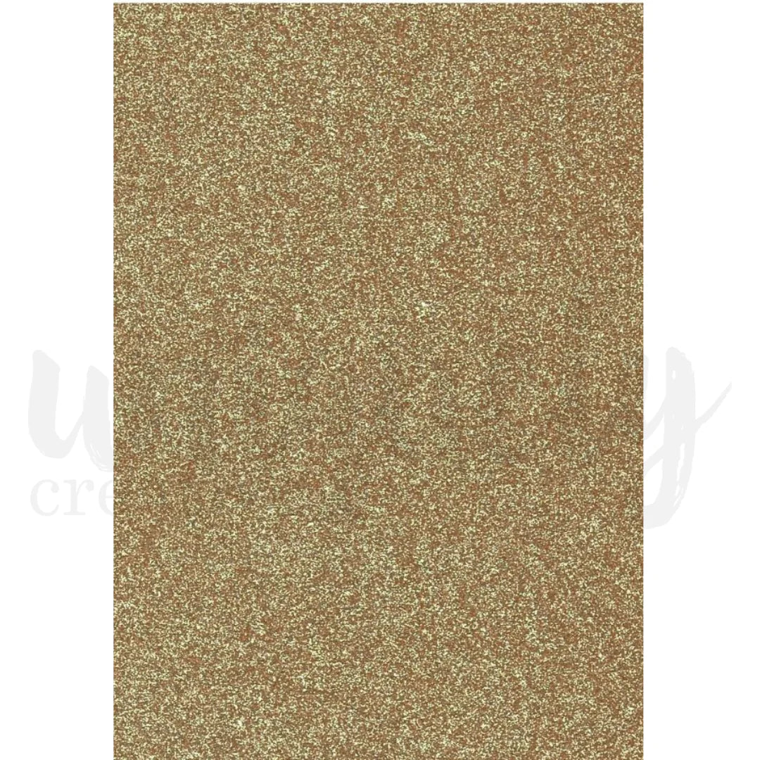 Uniquely Creative - A4 - Rose Gold Glitter Cardstock