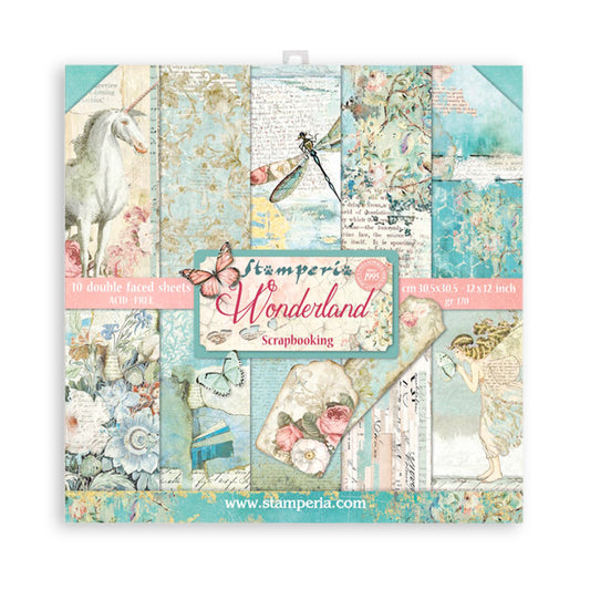 Stamperia -  (12”X12”) Wonderland -  Paper pad