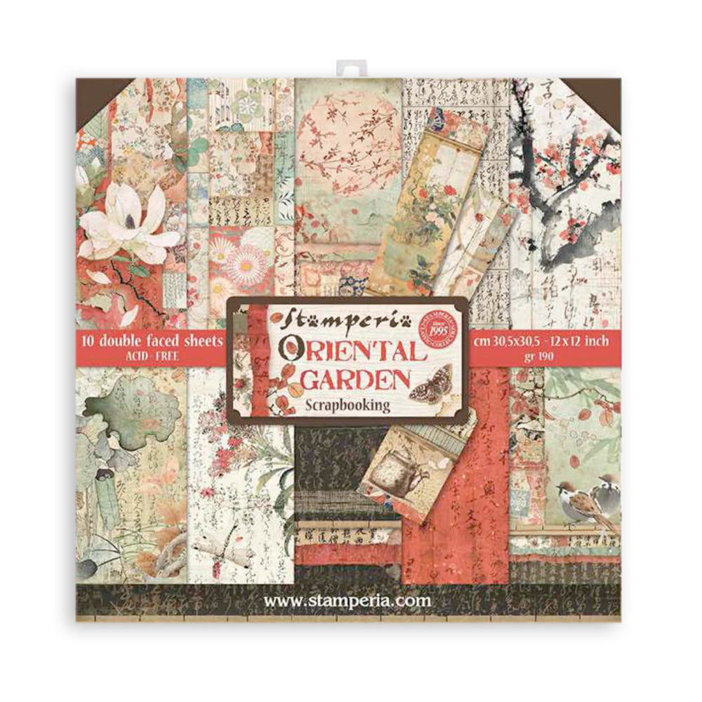 Stamperia -  (12”X12”) Oriental Garden paper pad