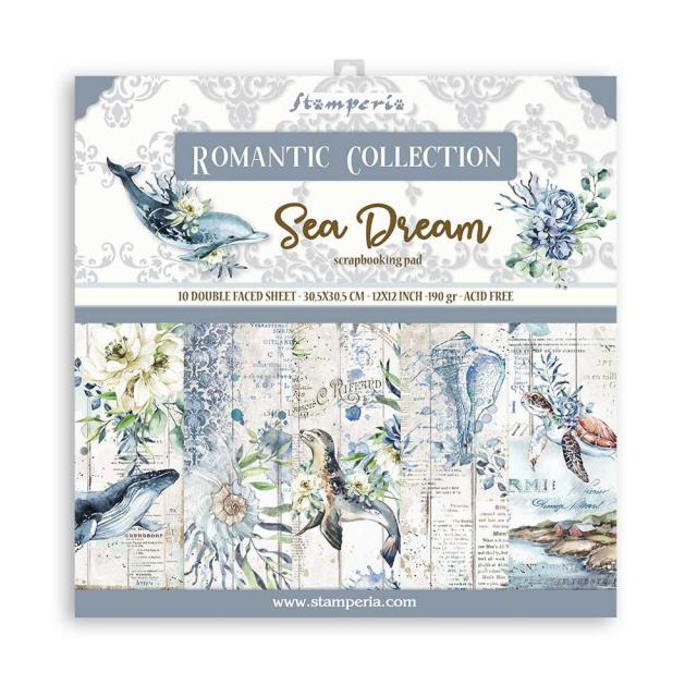 Stamperia -  12 X 12- Paper Pack - Romantic Sea Dream