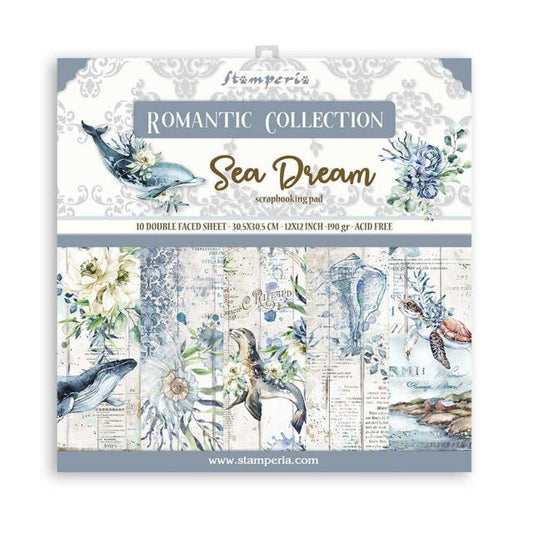 Stamperia -  12 X 12- Paper Pack - Romantic Sea Dream