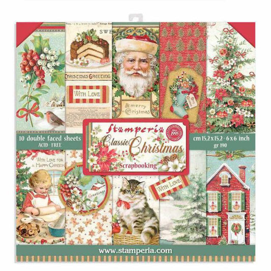 Stamperia - (6'x6') Classic Christmas