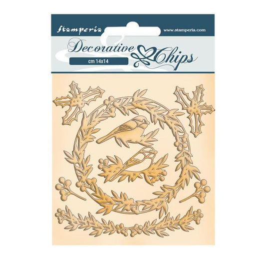 Stamperia - Decorative Chips - Romantic Christmas - Garlands