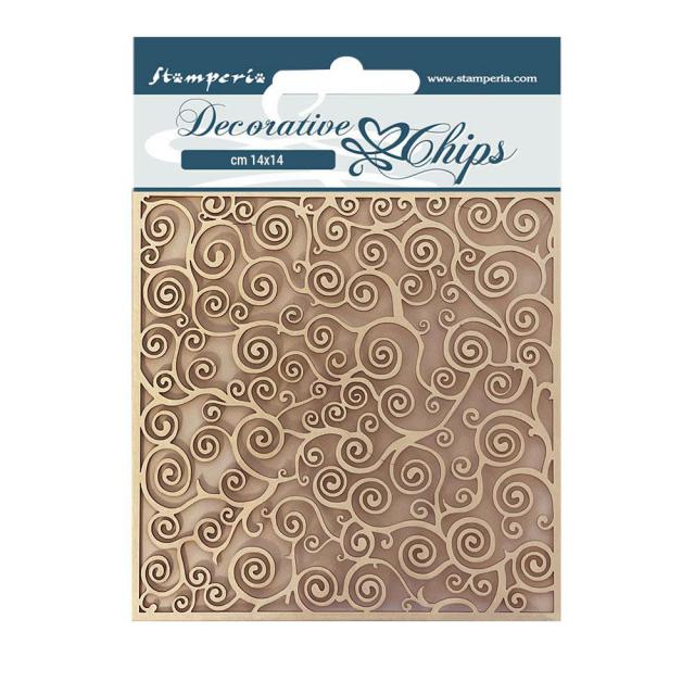 Stamperia - Decorative Chips - 14 X 14 Cm - The tree of life texture