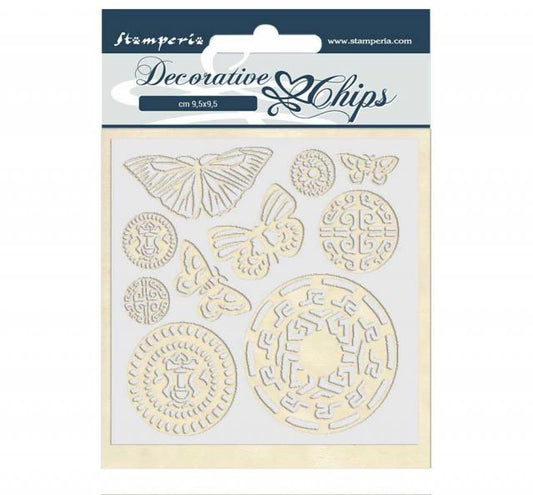Stamperia - Decorative Chips - Amazon Butterfly Tribal