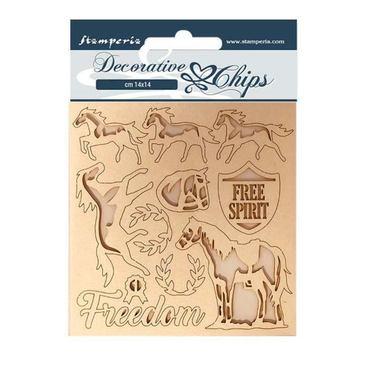 Stamperia - Decorative Chips - Freedom