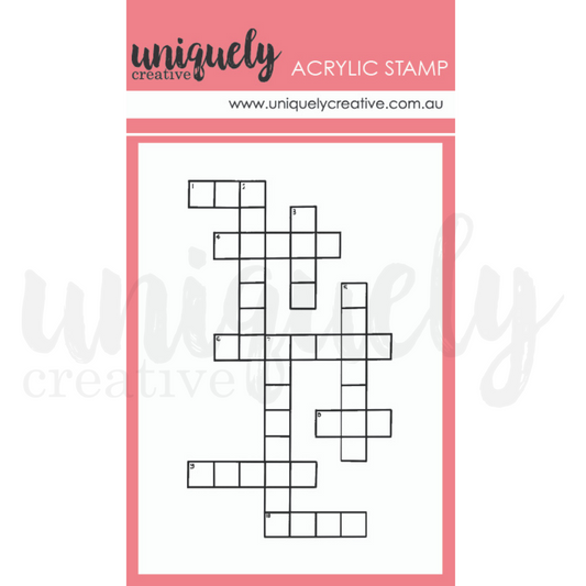 Uniquely Creative - Crosswords Mark Making Mini Stamp