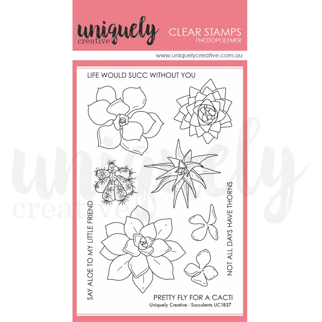 UNIQUELY CREATIVE - Succulents Clear Stamps