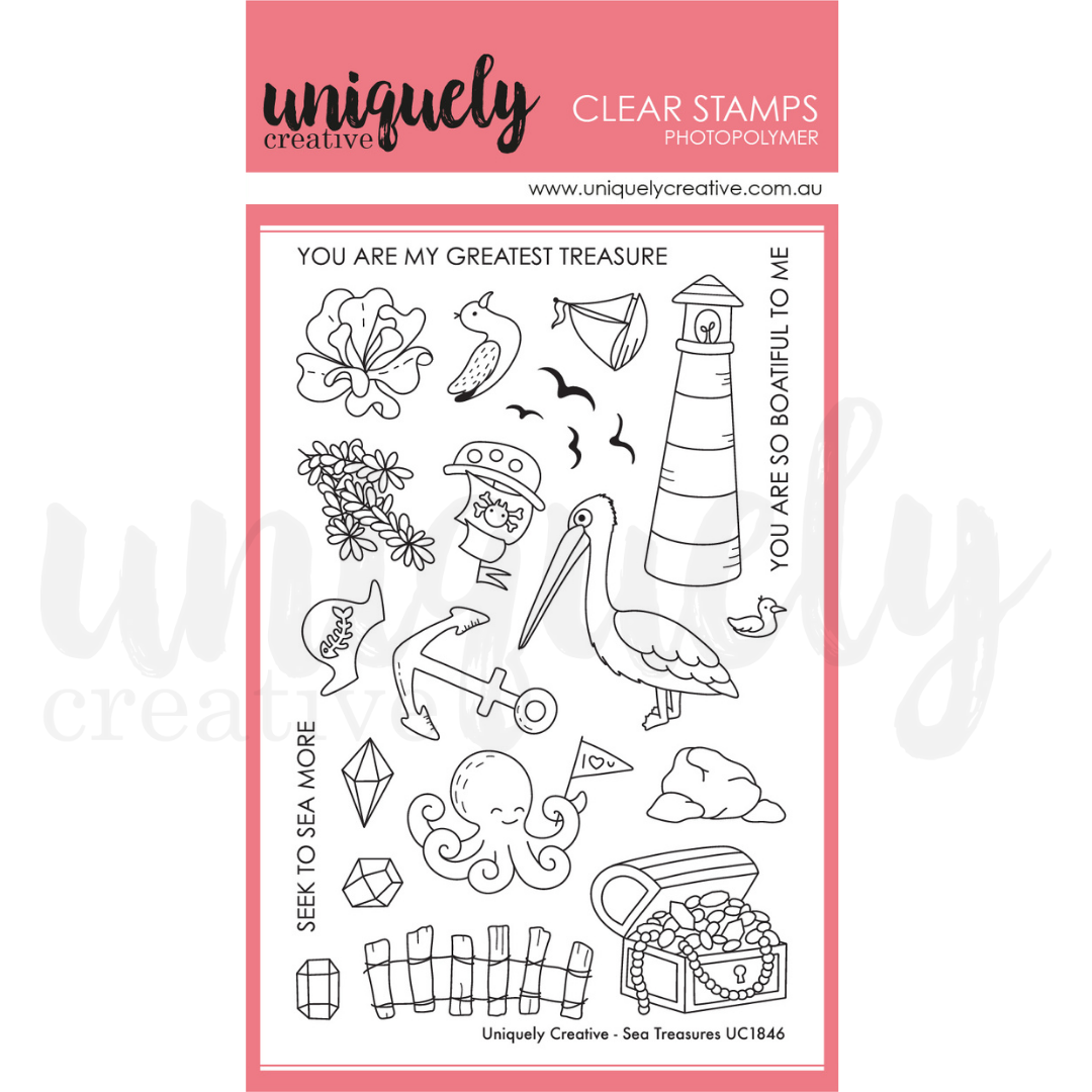 Uniquely Creative - Sea Treasures Stamp