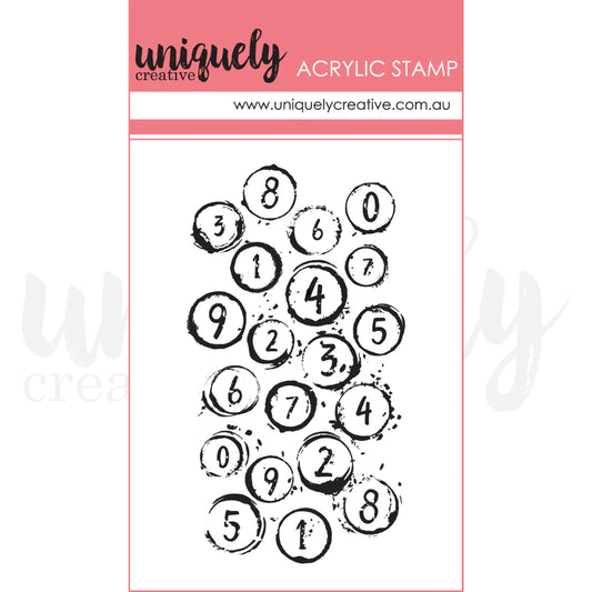 Uniquely Creative - Bubble Wrap Numbers Mark Making Stamp