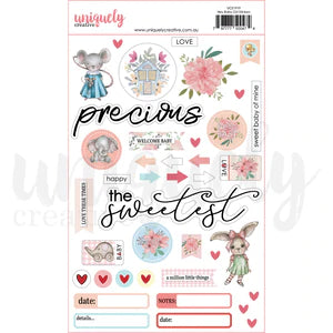 Uniquely Creative - Hey Baby Girl Stickers