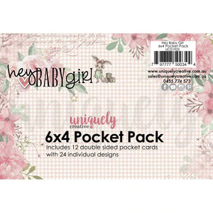 Uniquely Creative - 6 x 4 Pocket Pack - Hey Baby Girl