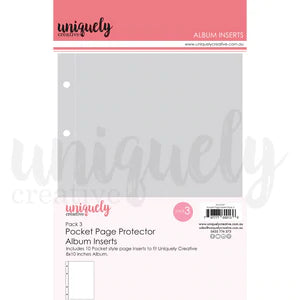 Uniquely Creative - Pocket Page Protector Album Inserts Pack 3
