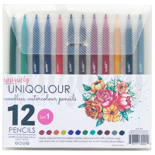 UNIQUELY CREATIVE - Uniqolour Woodless Watercolour Pencils - Set 1
