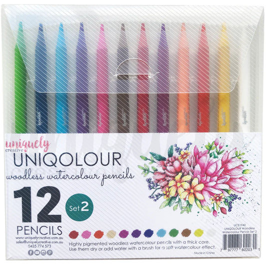 UNIQUELY CREATIVE - Uniqolour Woodless Watercolour Pencils - Set 2