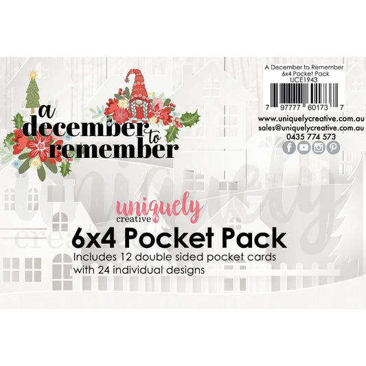 Uniquely Creative - 6 x 4 Pocket Pack - A December to Remember