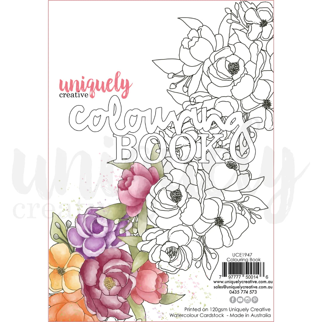 UNIQUELY CREATIVE - Watercolour Colouring Book