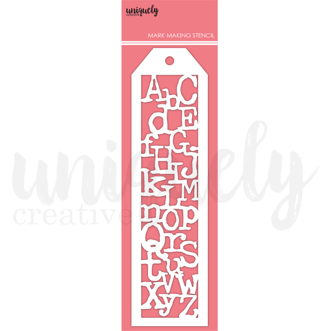 Uniquely Creative - Grungy Alphabet Stencil