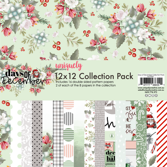 Uniquely Creative - 12 X 12  Days of December Collection Paper Pack