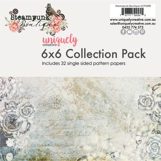 Uniquely Creative - 6 X 6  Steampunk Boutique Collection Pack