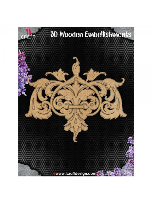I Craft - 3D - Wooden Embellishments - Flourish
