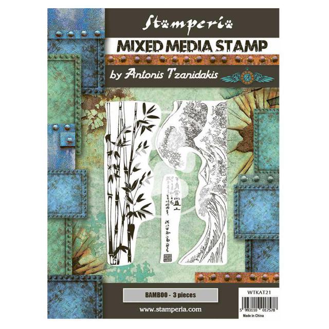 Stamperia - Mixed Media Stamp - Sir Vagabond In Japan - Bamboo