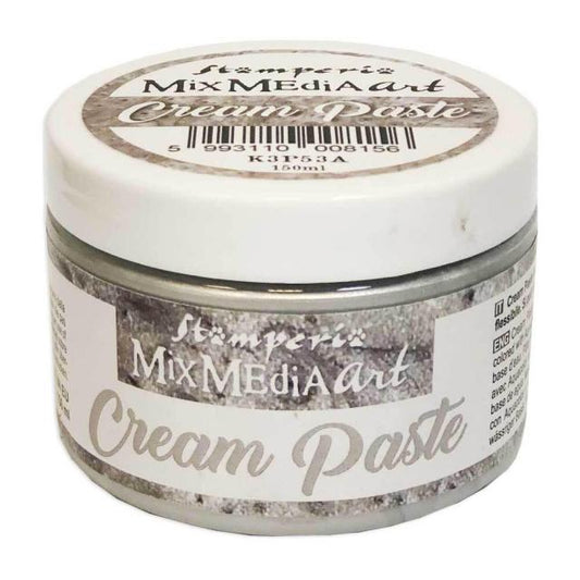 Stamperia - Mix Media Art - Cream Paste - Silver
