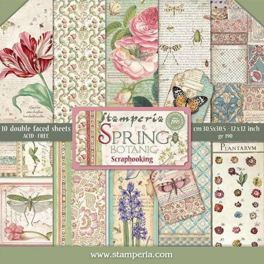 Stamperia - 12 X 12 Paper Pack - Spring Botanic