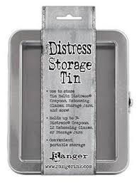 Ranger- Distress Storage Tin for Crayons, Embossing Glazes and more